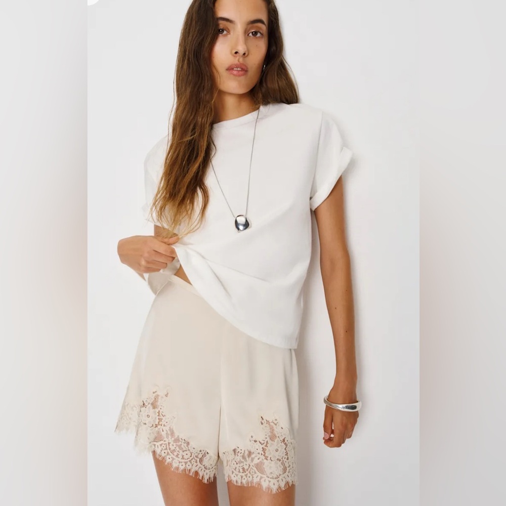 Reformation Fern Satin Shorts